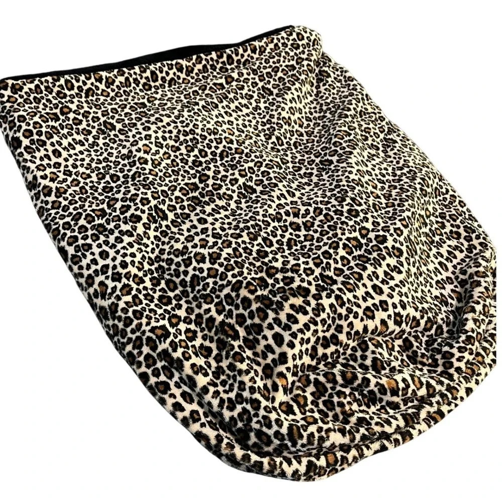 Susan Lanci Cuddle Cup Cheetah 3-in-1 Piece Luxury Pet Pamper Tumble Blanket Bed